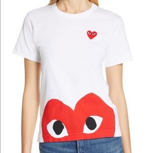 Comme des Garçons Play Peek Heart Tee